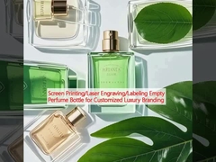 In màn hình / khắc laser / dán nhãn chai nước hoa rỗng cho thương hiệu sang trọng tùy chỉnh