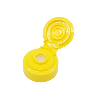 AMAN 38 / 400 High Sealed and Leakage-Prevention PP Yellow Honey Bottle Cap with Screw Cap and Aluminum Foil