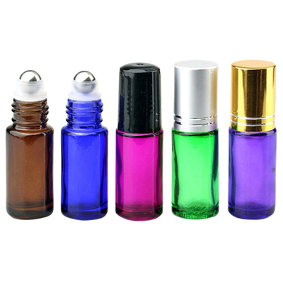 Essential Oil Frosted Glass Roller Bottles 4ml 6ml 8ml 10ml With Stainless Steel Roller