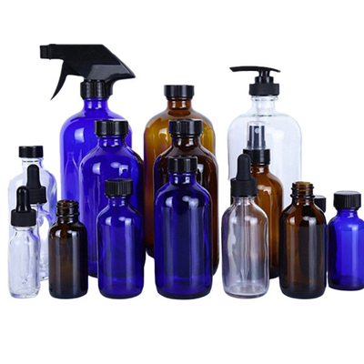 0.5oz 1oz 2oz 4oz 8oz 16oz Amber Glass Dropper Bottles