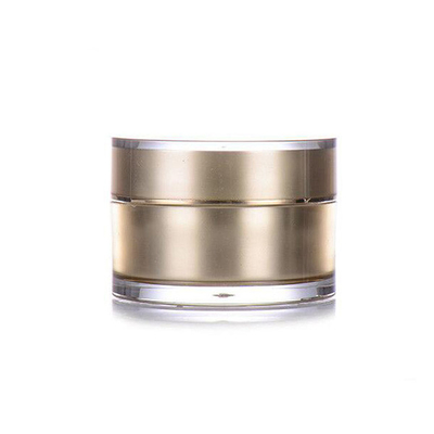 Cosmetic Packaging Plastic Cream Jars Round Shape Custom Printing Logo / Brand