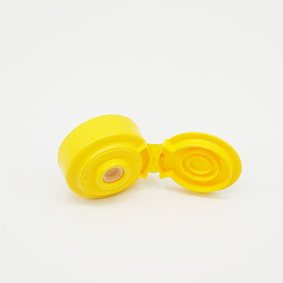 AMAN 38 / 400 High Sealed and Leakage-Prevention PP Yellow Honey Bottle Cap with Screw Cap and Aluminum Foil