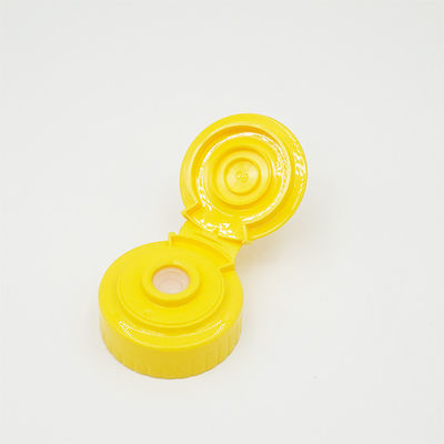 AMAN 38 / 400 High Sealed and Leakage-Prevention PP Yellow Honey Bottle Cap with Screw Cap and Aluminum Foil