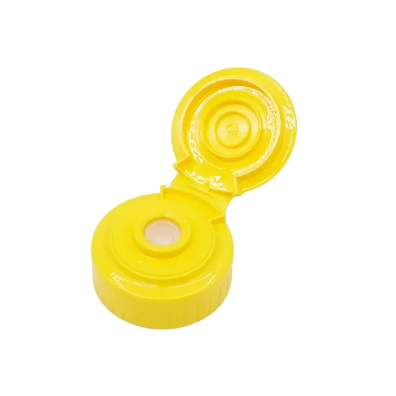 AMAN 38 / 400 High Sealed and Leakage-Prevention PP Yellow Honey Bottle Cap with Screw Cap and Aluminum Foil