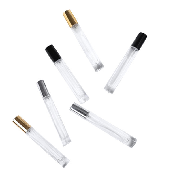 12ml Refillable Glass Perfume Bottle Round Empty Roller Bottles For Essential Oils