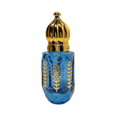 6ml Crown Glass Roll On Bottles Electroplated Carved Perfume Portable Oil trống