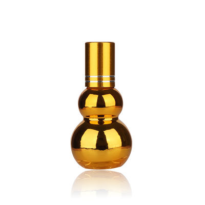 ‌Bình lăn tinh dầu rỗng bằng kim loại hình quả bầu vàng UV sang trọng 50ml 100ml
